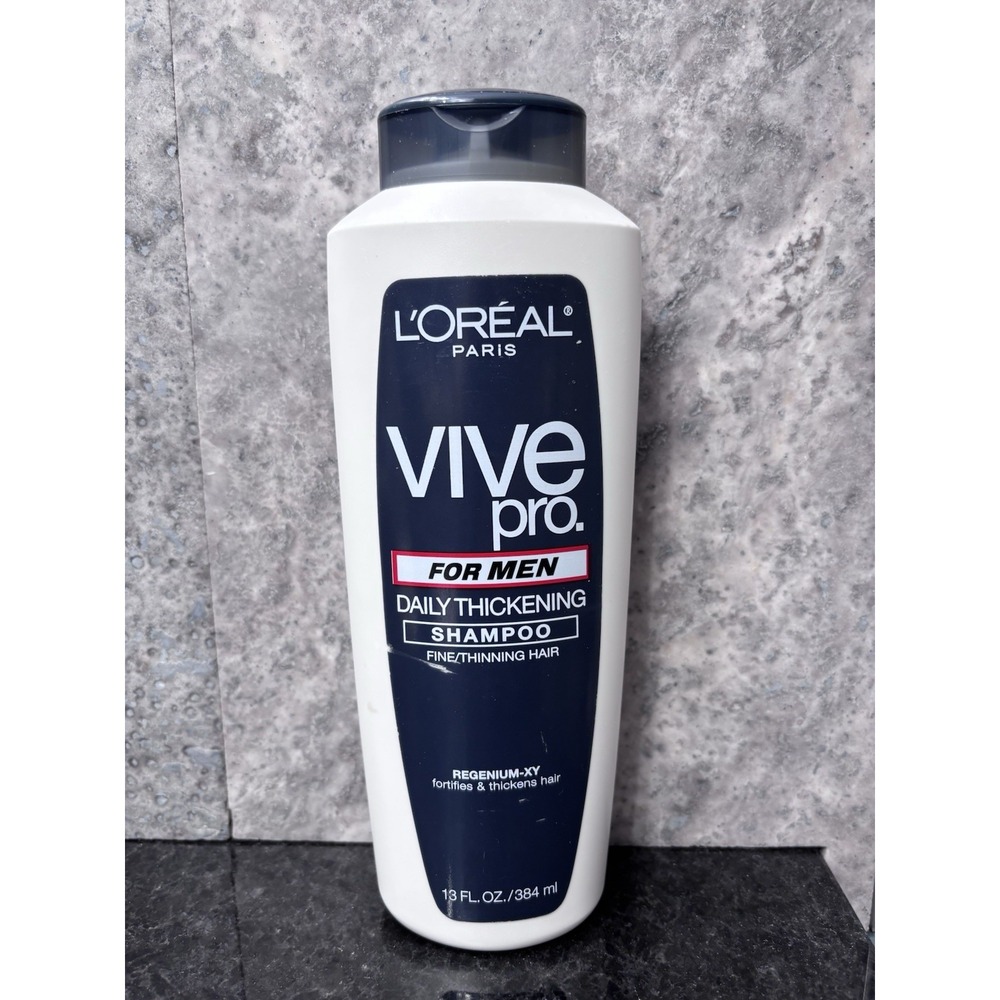 L'Oréal Vive Pro Men Daily Thickening Shampoo Regenium-XY Fine Thinning 13oz NEW